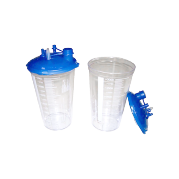 Single-use graduated rigid suction jar - EIHF Isofroid