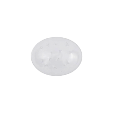 Oval eye patch with rough edges