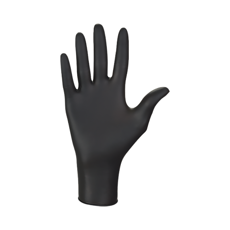 Powder-free black nitrile gloves - EIHF Isofroid
